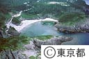 式根島泊港（空撮）