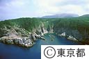 神津島燈台付近（空撮）