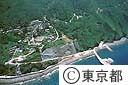 御蔵島港（空撮）