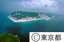 新島全景（空撮）