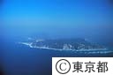 新島全景（空撮）