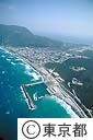 新島本村前浜地区（空撮）
