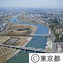 多摩川（空撮）