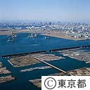 新木場より東京タワー（空撮）