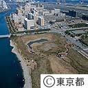 大井ふ頭中央海浜公園と八潮団地（空撮）