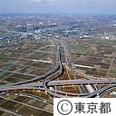 首都高速道路三郷ジャンクション（空撮）