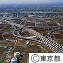 首都高速道路三郷ジャンクション（空撮）