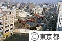 工事中の京急大鳥居駅付近