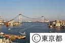 工事中の東京港連絡橋