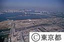 １３号地よりレインボーブリッジを望む