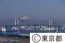 富士山とレインボーブリッジ