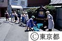 路地尊を使ったバケツリレー