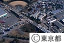 多摩都市モノレール基地入口（空撮）