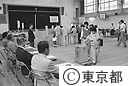 都議会議員選挙、投票風景