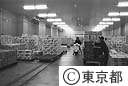 大田市場の超大型冷蔵庫の中