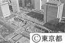 新都庁舎の基礎工事（空撮）
