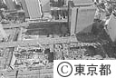 新都庁舎の基礎工事（空撮）