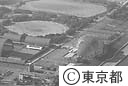 夢の島熱帯植物館付近（空撮）