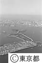 東京港連絡橋の工事