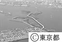 東京港連絡橋の工事