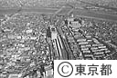 北千住駅付近（空撮）