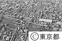 農地の点在する住宅地（空撮）