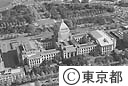 国会議事堂の修理（空撮）