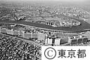 防災拠点になる、白鬚東都営住宅（空撮）