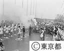 オリンピック聖火リレー第３コース引継ぎ式戸田橋