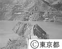 底をついた小河内ダム