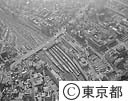 空から見た新宿駅（空撮）