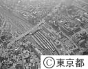空から見た新宿駅（空撮）