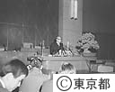 美濃部知事　新任のあいさつ