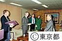 島を考える国際シンポジウム　参加者、鈴木知事表敬訪問