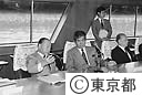 石原運輸大臣、東商会頭　鈴木知事東京港視察する