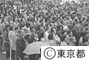 知事選告示日新宿駅東口にて第一声