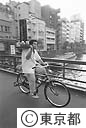 自転車を使った日本そばの出前