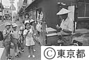 街角の飴細工