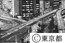 三宅坂トンネル付近の首都高速道路の夜景