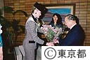 ランの親善大使、鈴木知事表敬（’８６ミスインターナショナル）