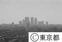 新宿副都心の遠景（池袋・東武デパートより）