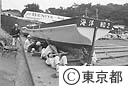 大島南高校海洋科（船底の手入れ）