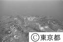 （空撮）青ヶ島の集落