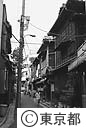 明石町の古い街並み
