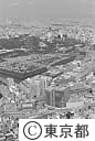 銀座のマリオン付近（空撮）