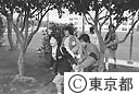 噴火後の初の登校