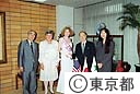 米国、桜の女王鈴木知事表敬