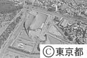代々木のオリンピック競技場（空撮）
