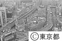 西武デパート（旧日本劇場）周辺（空撮）