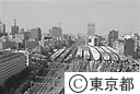 東京駅のホーム（第三本庁舎屋上より）